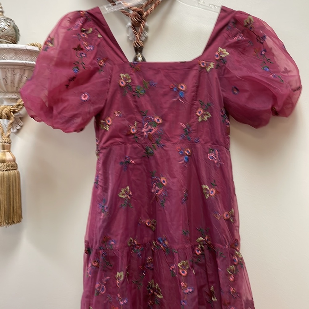 New Let Me Be Embroidered Maxi Dress By Anthropologie!!🔥🔥🔥 - Picture 10 of 16